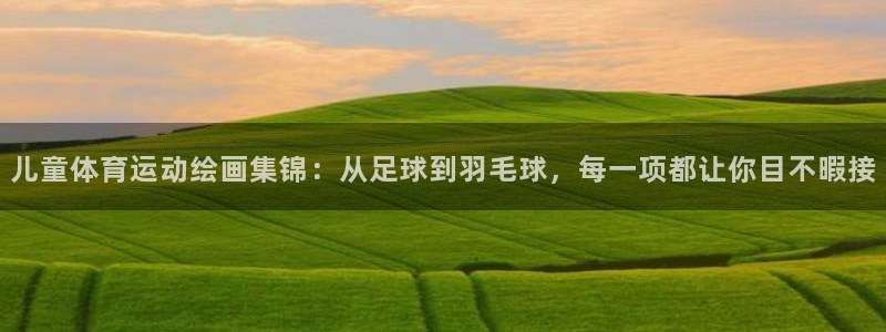 xc体育：儿童体育运动绘画集锦：从足球到羽毛球，每一项都让你目不暇接